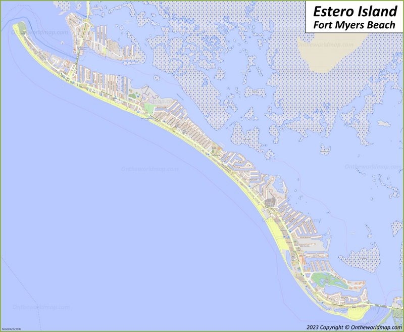 Detailed Map Of Estero Max 