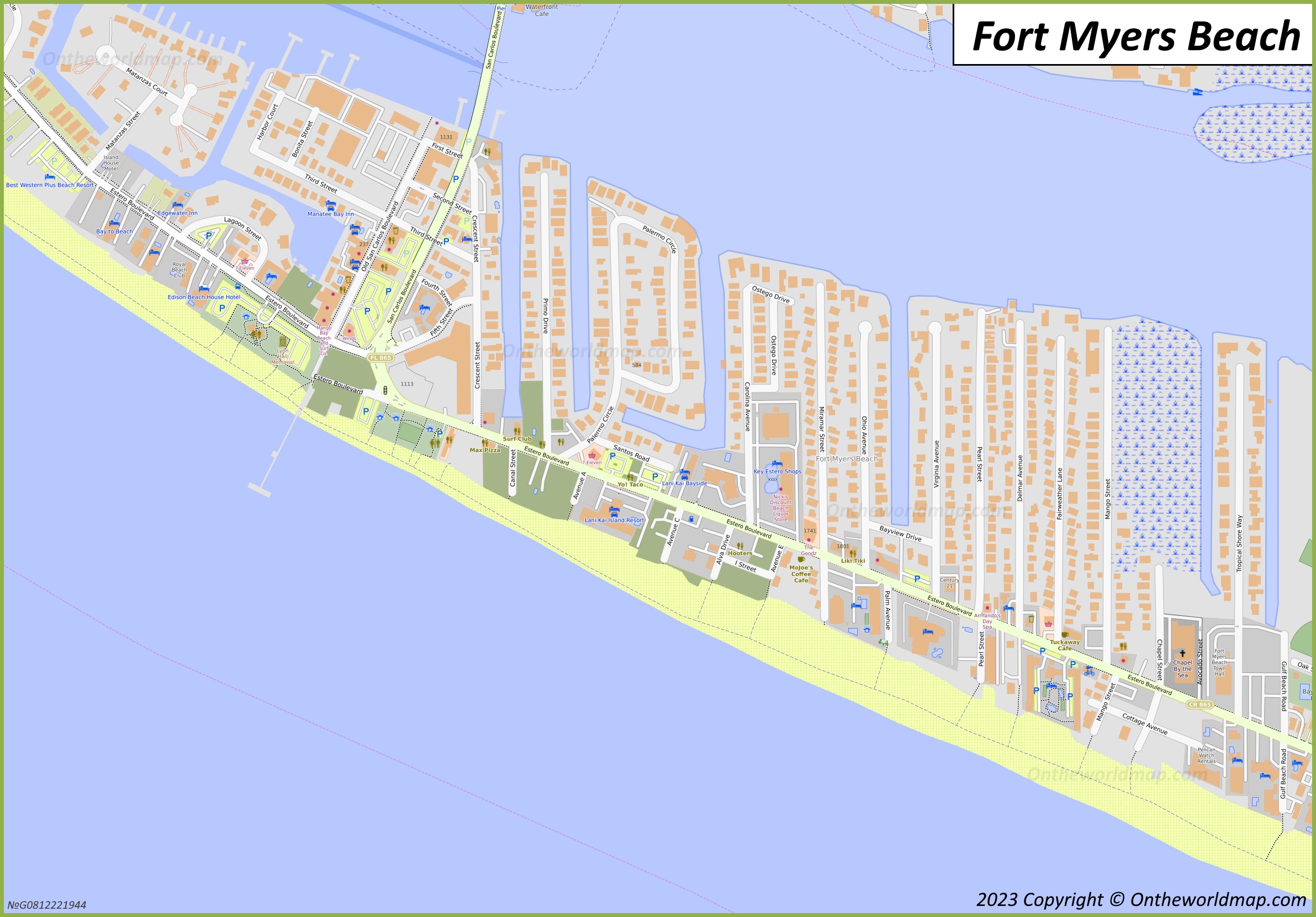 Fort Myers Beach Map