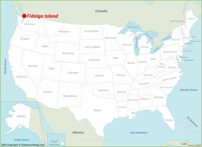 Fidalgo Island Location on the USA Map