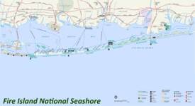 Fire Island National Seashore Map