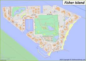 Fisher Island Map