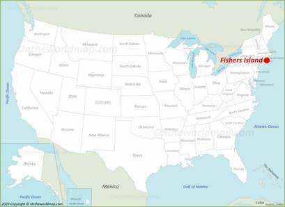 Fishers Island Map New York U S Detailed Maps Of Fishers Island   Fishers Location On The Usa Map Min 