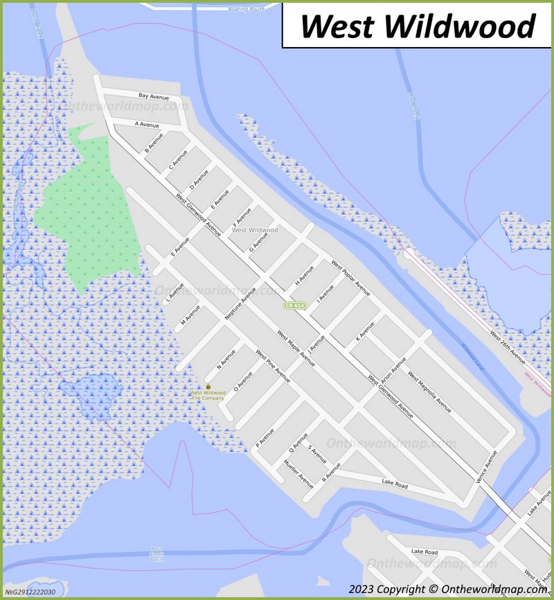 West Wildwood Map