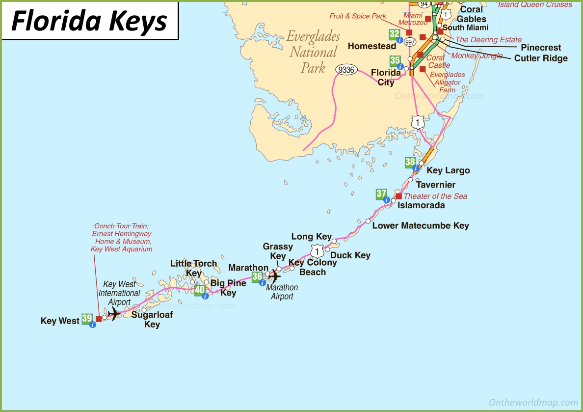 Show Me A Map Of The Keys Florida Keys Map | U.s. | Maps Of Florida Keys