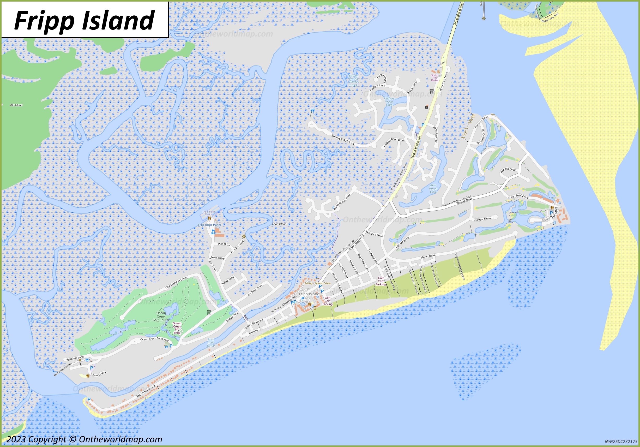 Map of Fripp Island