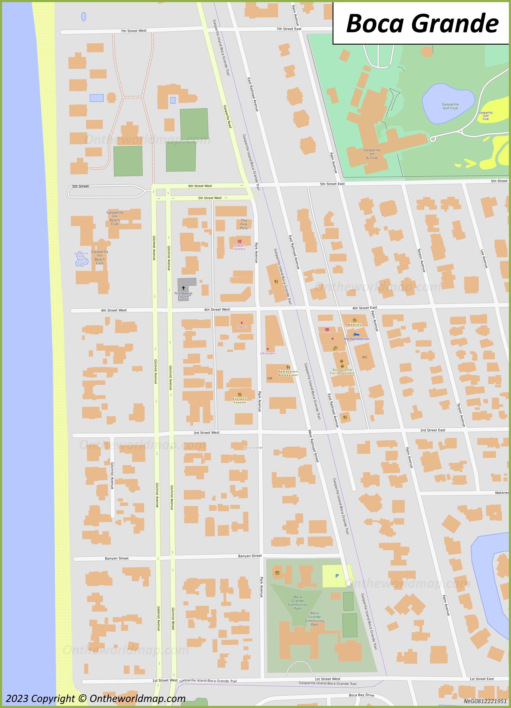Boca Grande Map
