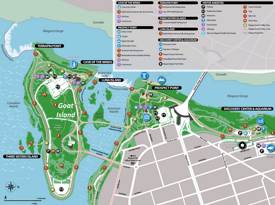 Goat Island Tourist Attractions Map