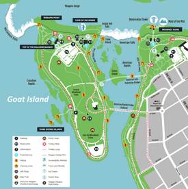 Goat Island Tourist Map