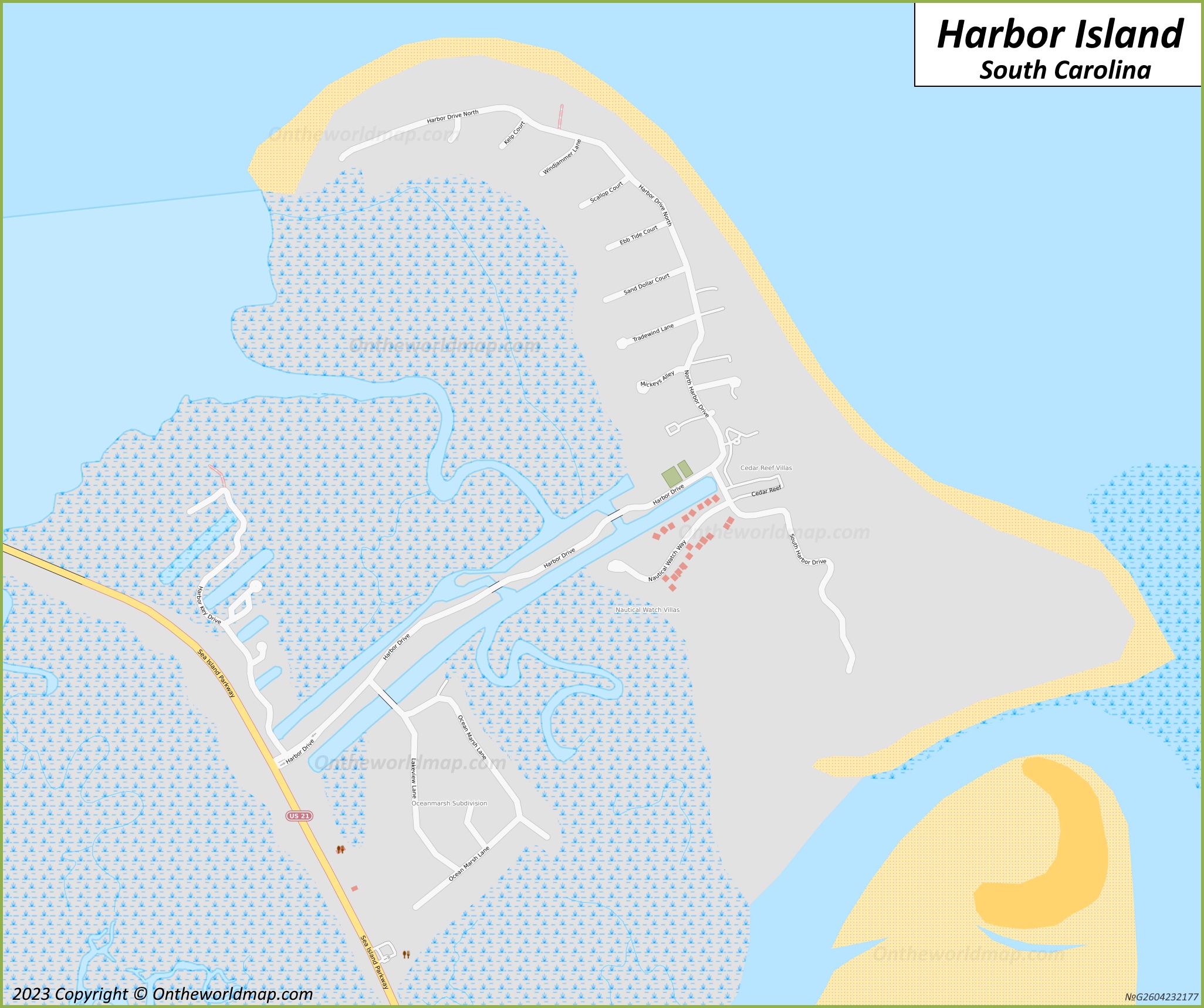 Harbor Island Village Map