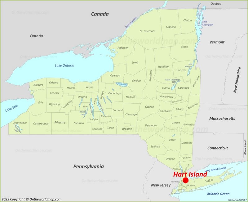 Hart Island Map | Bronx, New York City, U.S. | Detailed Maps of Hart Island