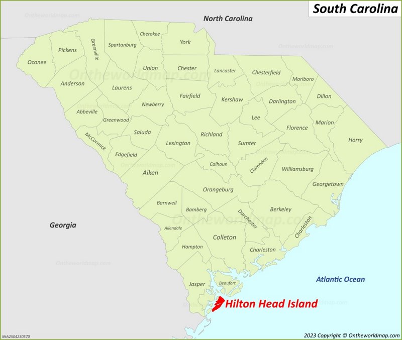 Hilton Head Island Map South Carolina Us Detailed Maps Of Hilton Head 2785