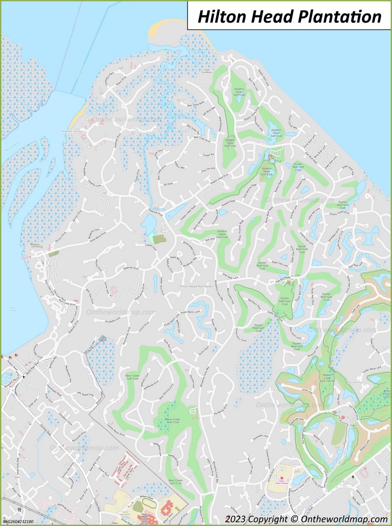Hilton Head Plantation Map