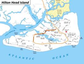 Hilton Head Island Road Map