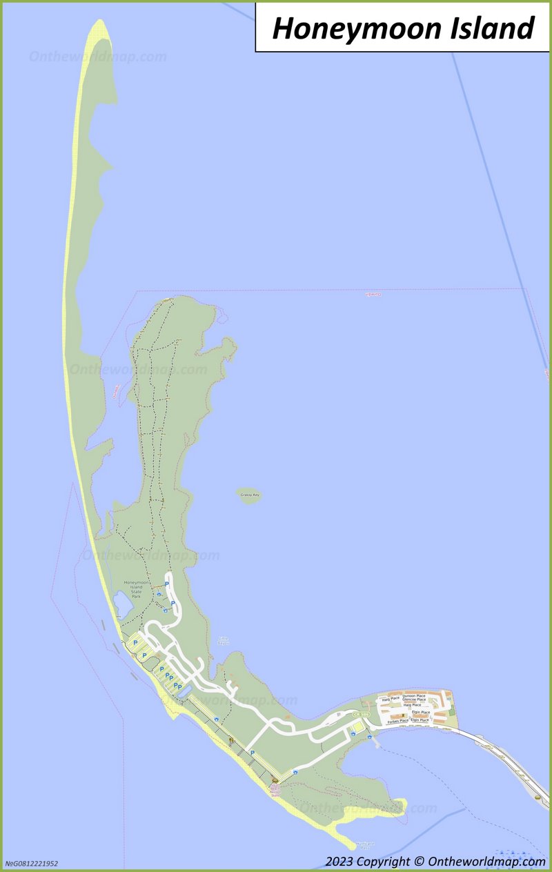 Honeymoon Island Map Florida, U.S. Detailed Maps of Honeymoon
