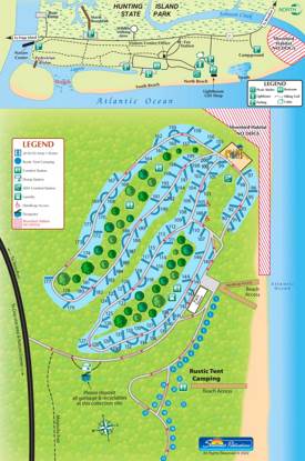 Hunting Island State Park Camping Map