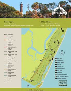 Hunting Island State Park Tourist Map