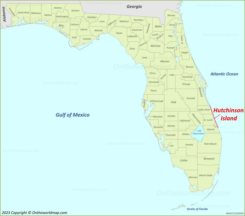 Hutchinson Island Map | Florida, U.S. | Detailed Maps of Hutchinson Island