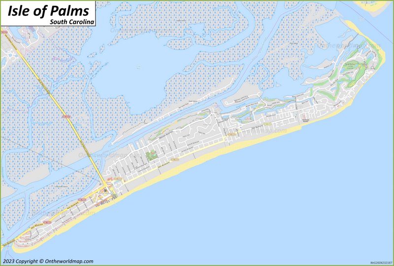 Isle Of Palms Map South Carolina U S Detailed Maps Of Isle Of Palms   Detailed Map Of Isle Of Palms Max 