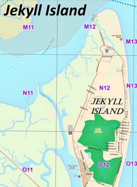 Jekyll Island Road Map