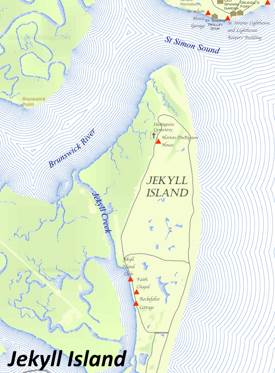 Jekyll Island Tourist Attractions Map