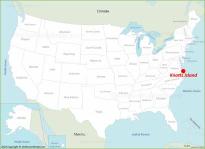 Knotts Island Location on USA Map