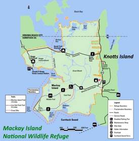 Mackay Island National Wildlife Refuge Map