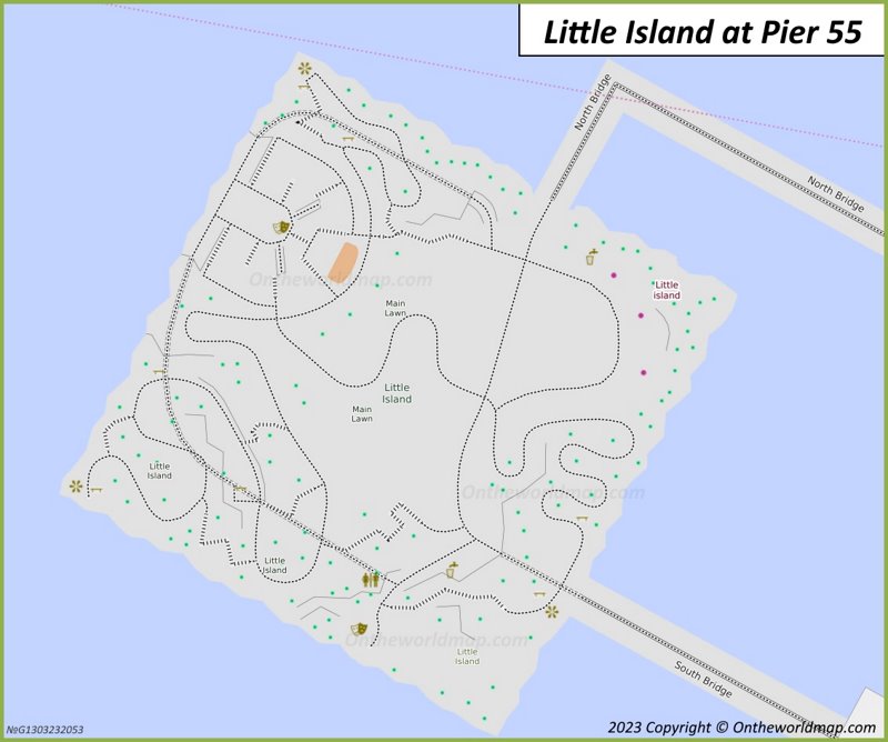 Little Island At Pier 55 Map New York U S Detailed Maps Of Little   Detailed Map Of Little Island Max 