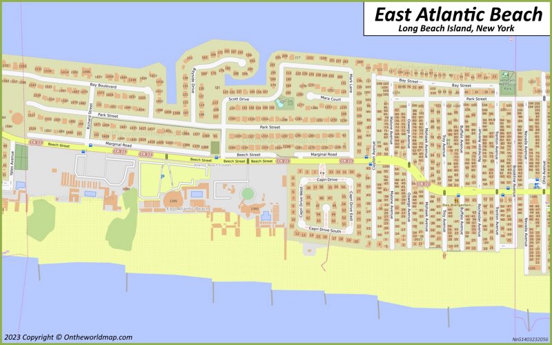 East Atlantic Beach Map