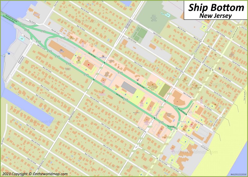Downtown Ship Bottom Map