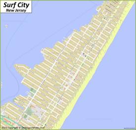 Surf City Map