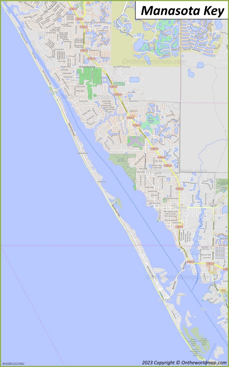 Manasota Key Map | Florida, U.S. | Detailed Maps of Manasota Key ...