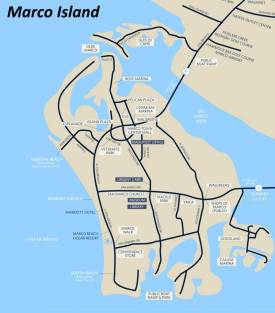 Marco Island Tourist Map