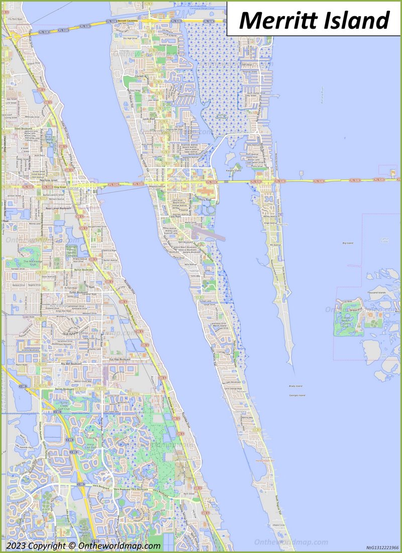 Merritt Island Map Florida U S Detailed Maps Of Merritt Island   Merritt City Map Max 