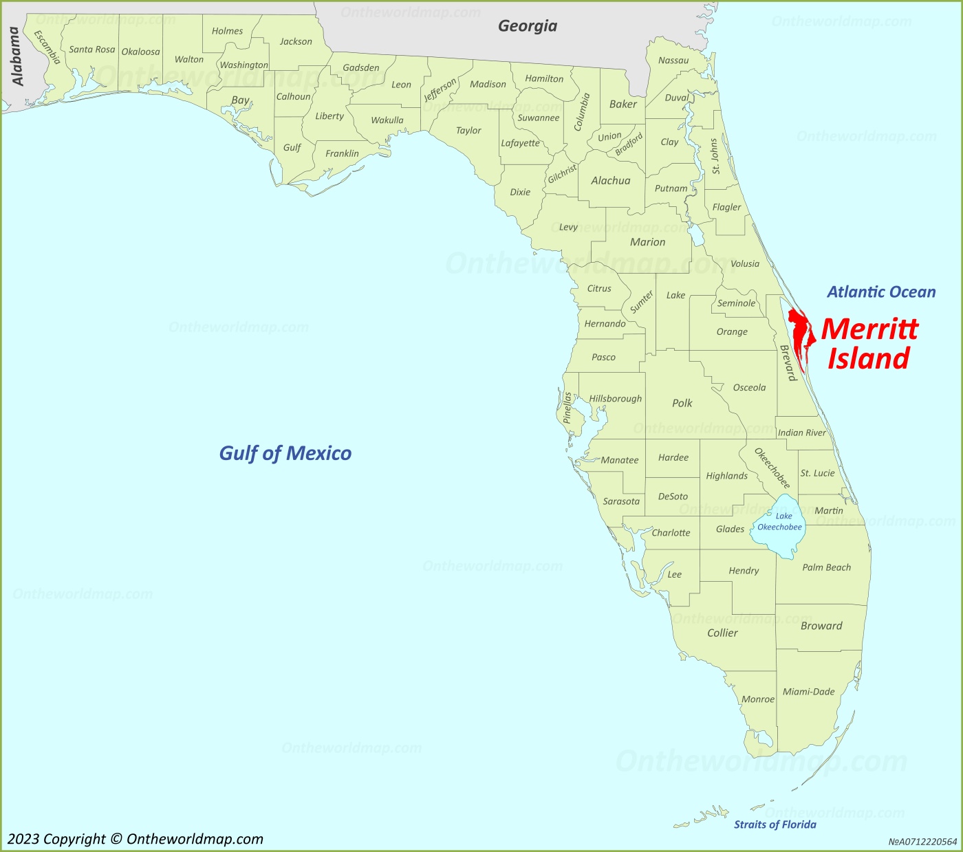 Merritt Island Map Florida U S Detailed Maps Of Merritt Island