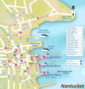 Nantucket Tourist Map