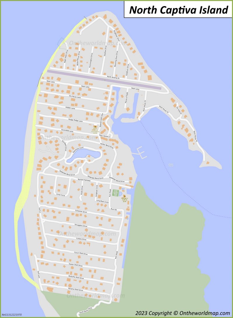 North Captiva Island Map | Florida, U.S. | Detailed Maps of North Captiva