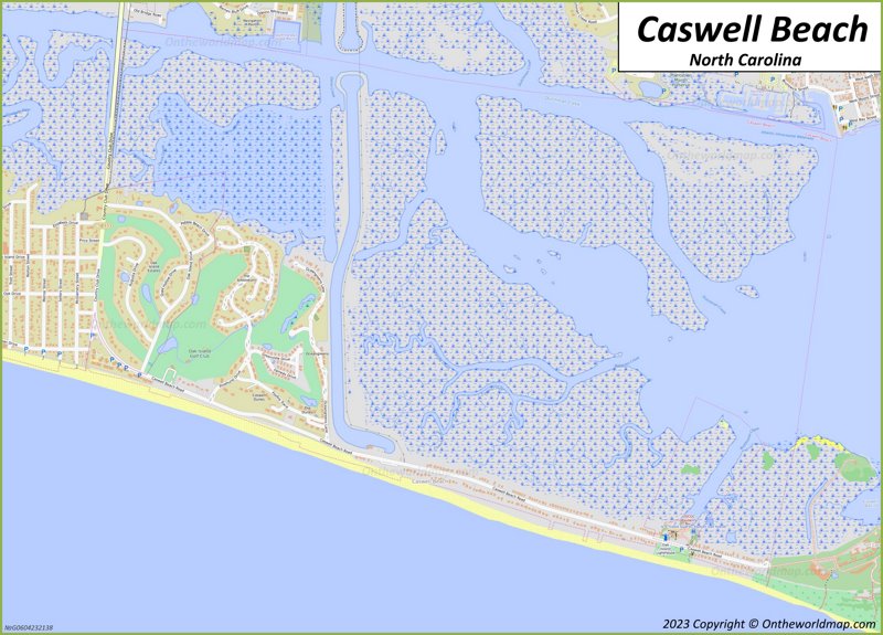 Caswell Beach Map