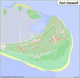 Fort Caswell Map