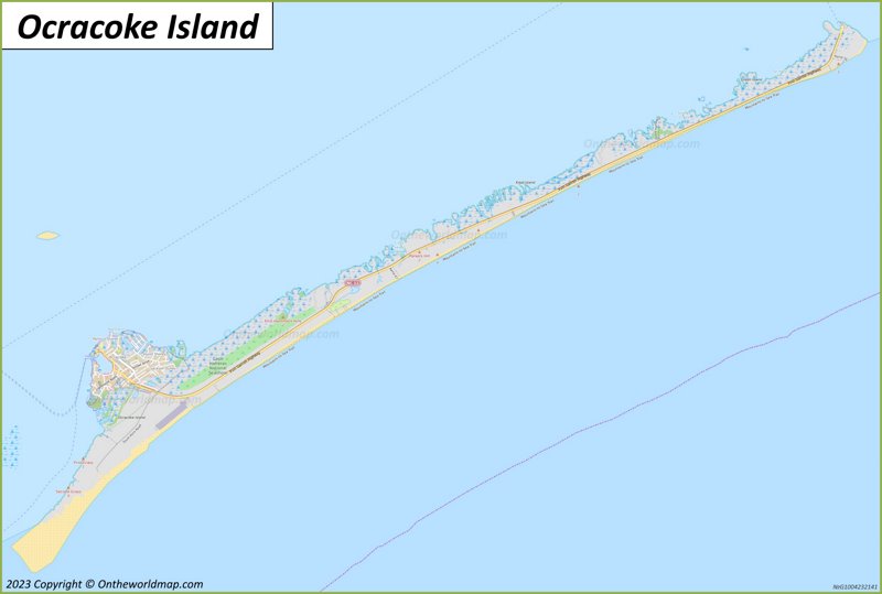 Ocracoke Island Map North Carolina, U.S. Detailed Maps of Ocracoke