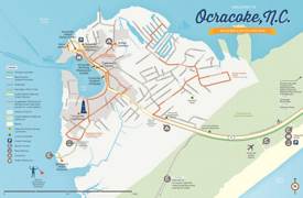 Ocracoke Village Walking And Bicycling Map