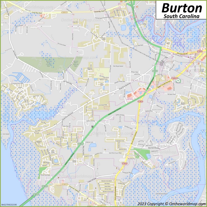 Burton Map