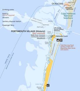 Portsmouth Island Area Map