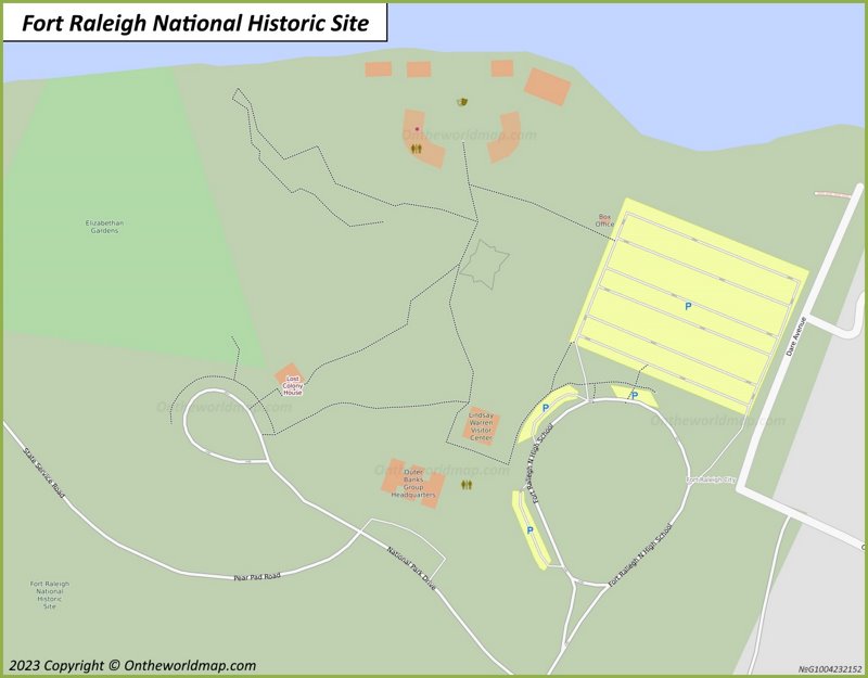 Fort Raleigh National Historic Site Map