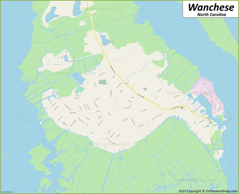 Wanchese Map