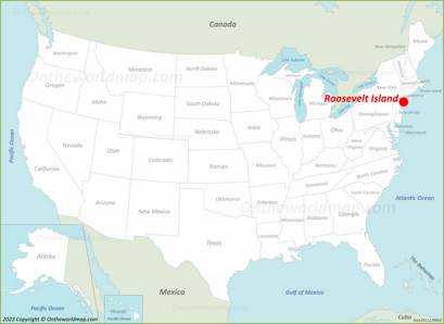 Roosevelt Island Location Map