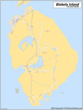 Blakely Island Map