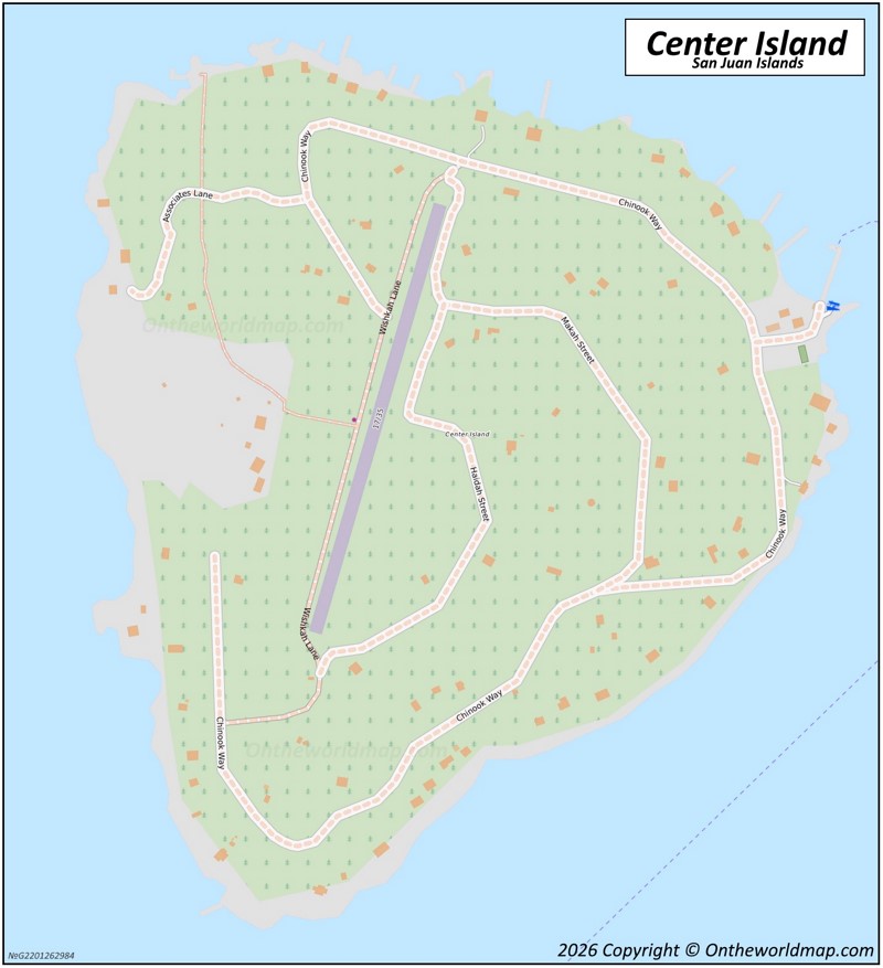 Map of Center Island