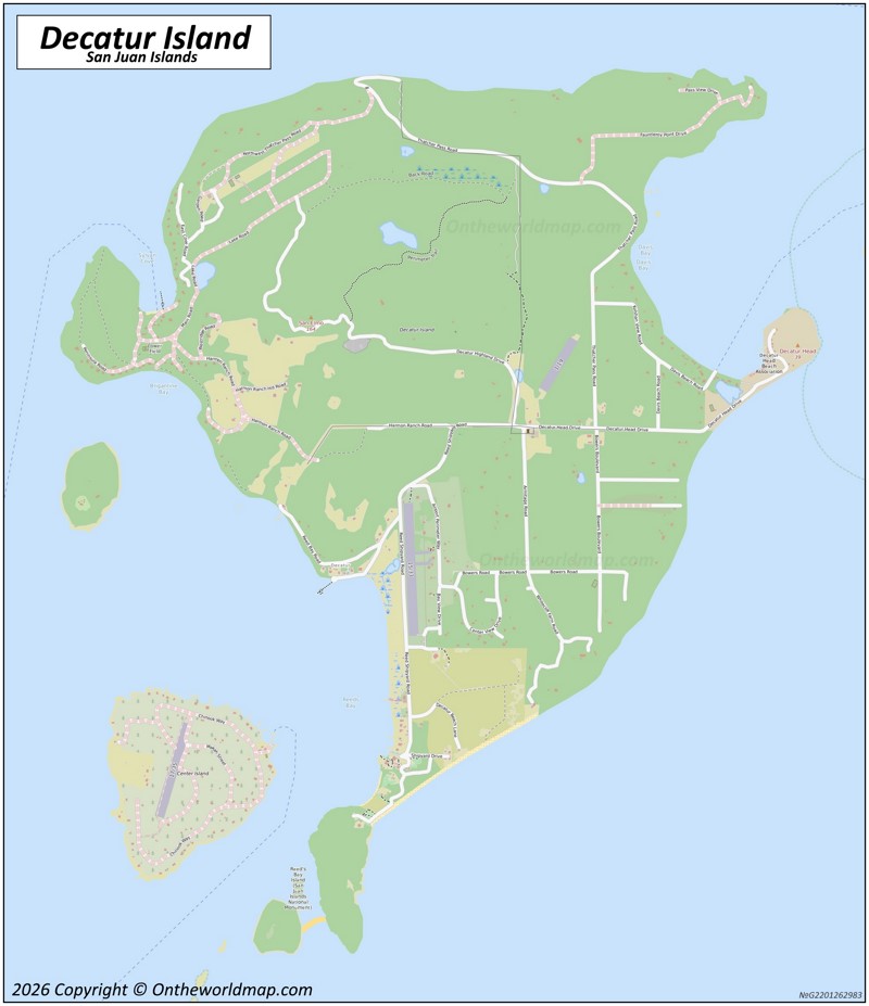 Map of Decatur Island