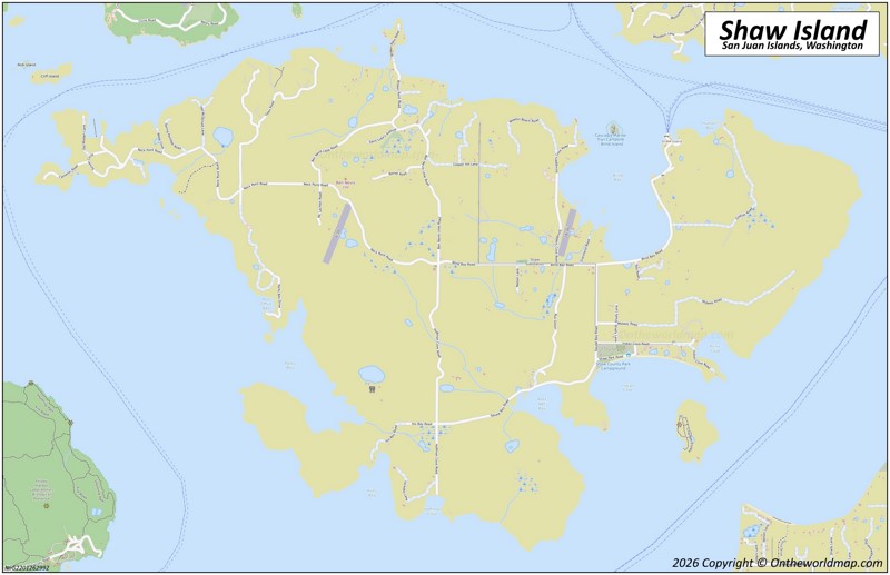 Map of Shaw Island