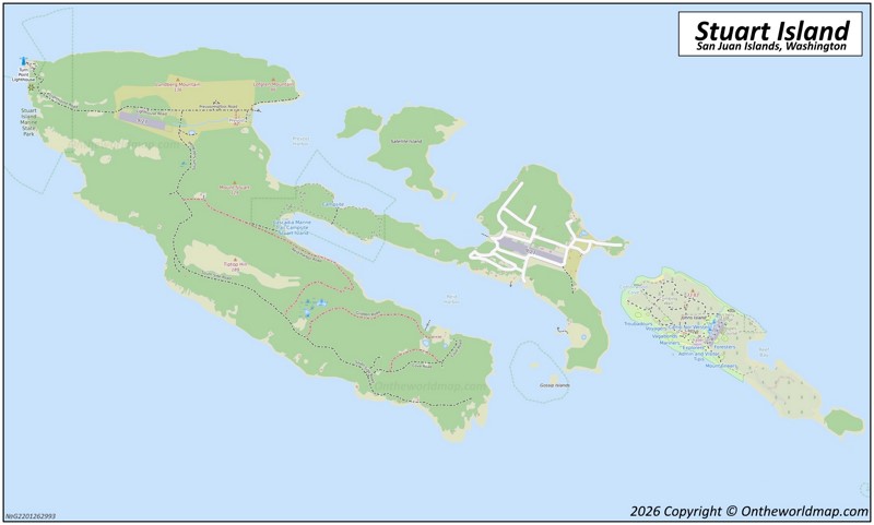Map of Stuart Island